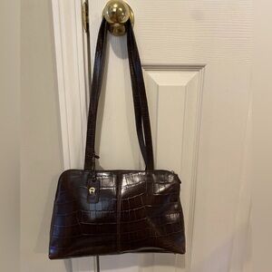 Etienne Aigner Vintage Oxblood Leather Shoulder Bag Pristine